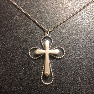 Vintage Sarah Coventry Serenity Cross necklace